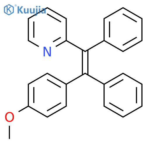 2-[(Z)-2-(4-methoxyphenyl)-1,2-diphenylethenyl]pyridine structure