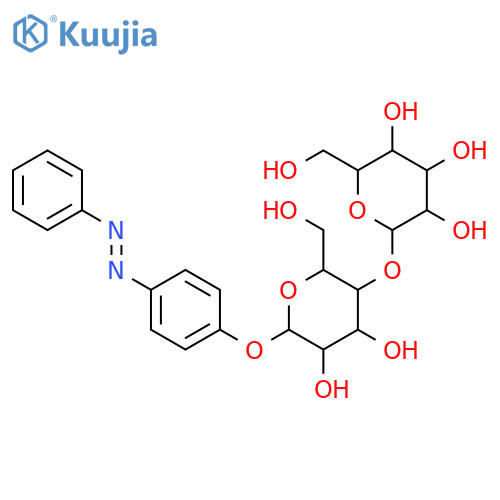 4-[(E)-phenyldiazenyl]phenyl 4-O-beta-D-galactopyranosyl-beta-D-glucopyranoside structure
