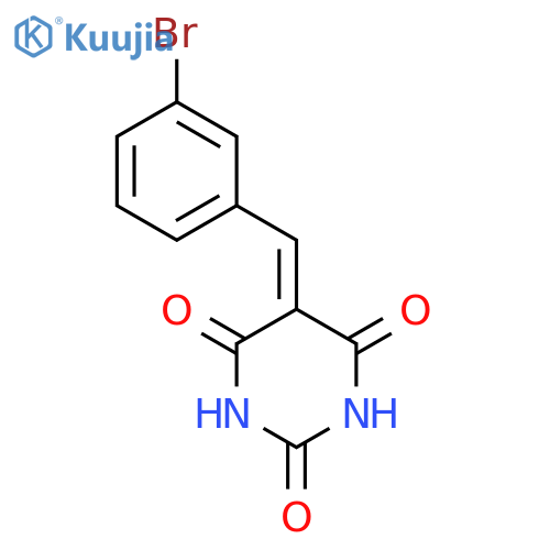 5-(3-bromobenzylidene)pyrimidine-2,4,6(1H,3H,5H)-trione structure