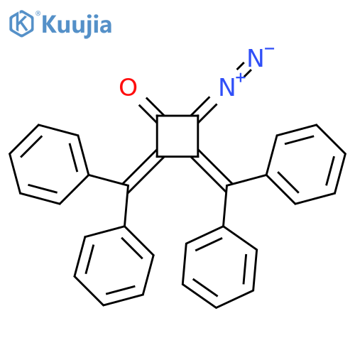 Cyclobutanone, 2-diazo-3,4-bis(diphenylmethylene)- structure