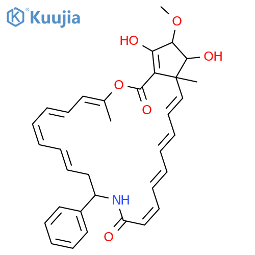 Cyclopent[v][1,12]oxaazacyclotetracosine-1,14(11H,22aH)-dione,12,13,23,24-tetrahydro-23,25-dihydroxy-24-methoxy-3,22a-dimethyl-12-phenyl- structure