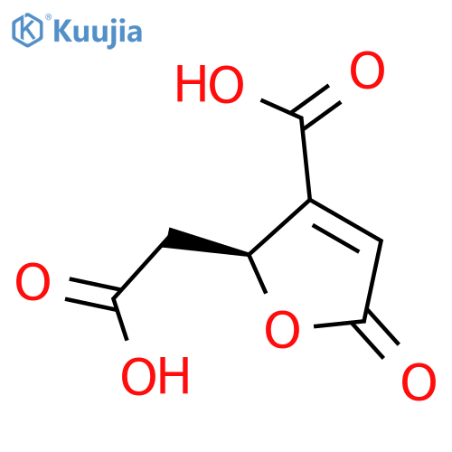 2-FURANACETIC ACID, 3-CARBOXY-2,5-DIHYDRO-5-OXO-, (S)- structure