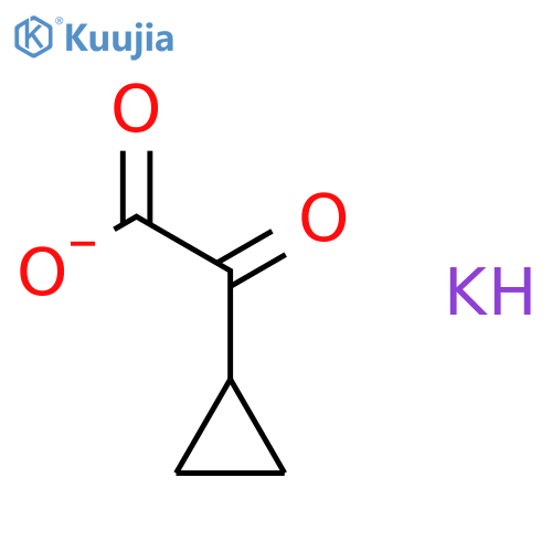 Potassium 2-cyclopropyl-2-oxoacetate structure