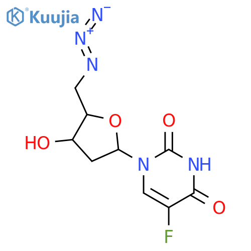 Uridine, 5'-azido-2',5'-dideoxy-5-fluoro- structure