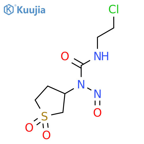 Urea, N'-(2-chloroethyl)-N-nitroso-N-(tetrahydro-1,1-dioxido-3-thienyl)- structure