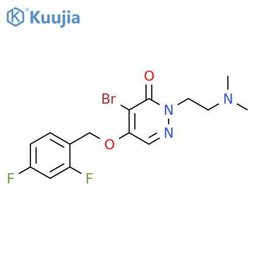 3(2H)-Pyridazinone,4-bromo-5-[(2,4-difluorophenyl)methoxy]-2-[2-(dimethylamino)ethyl]- structure