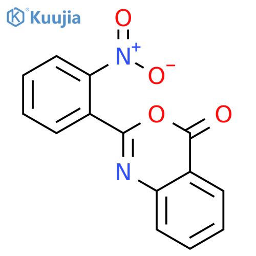4H-3,1-Benzoxazin-4-one, 2-(nitrophenyl)- structure