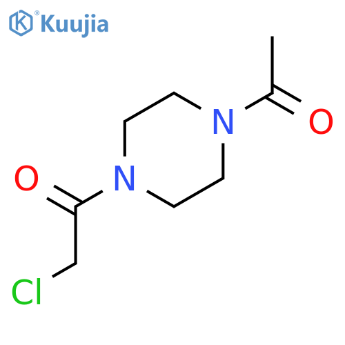 1-(4-acetylpiperazin-1-yl)-2-chloroethan-1-one structure