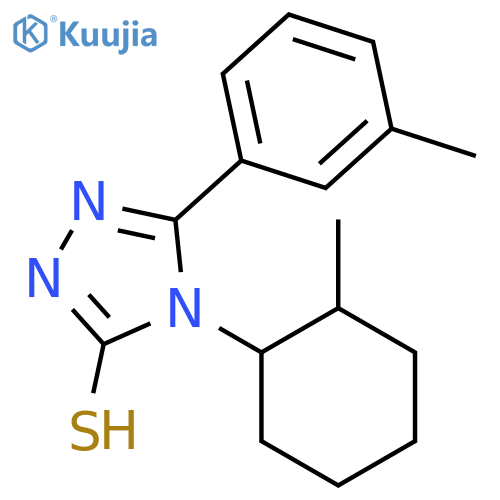 4-(2-Methylcyclohexyl)-5-(3-methylphenyl)-4H-1,2,4-triazole-3-thiol structure