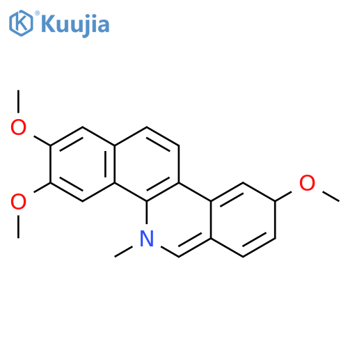 2,3,9-trimethoxy-5-methylbenzo[c]phenanthridin-5-ium;chloride structure