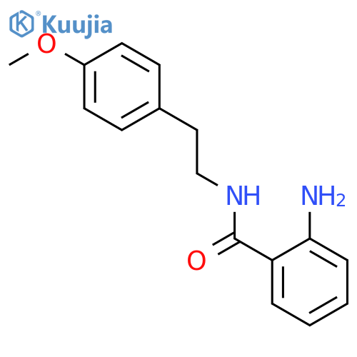 2-amino-N-2-(4-methoxyphenyl)ethylbenzamide structure