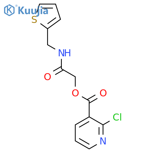 {[(Thiophen-2-yl)methyl]carbamoyl}methyl 2-chloropyridine-3-carboxylate structure