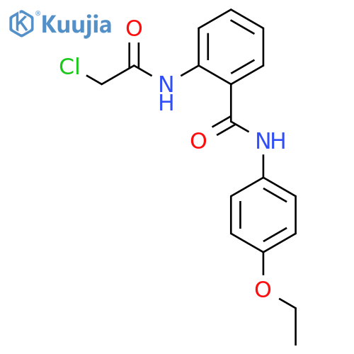 2-(2-chloroacetamido)-N-(4-ethoxyphenyl)benzamide structure