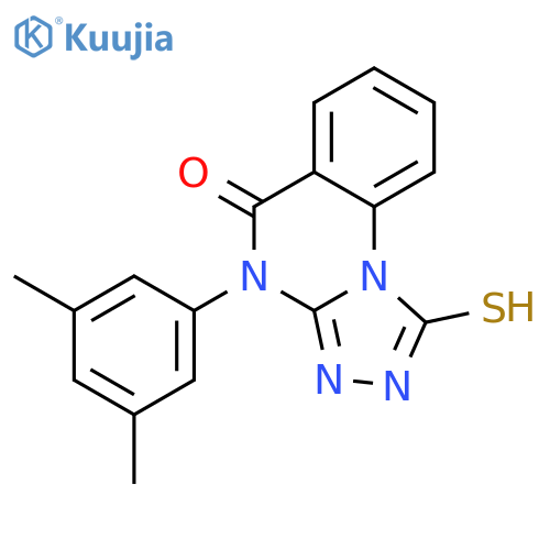 4-(3,5-dimethylphenyl)-1-sulfanyl-4H,5H-1,2,4triazolo4,3-aquinazolin-5-one structure