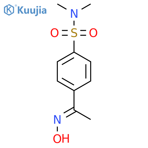 4-1-(Hydroxyimino)ethyl-N,N-dimethylbenzene-1-sulfonamide structure