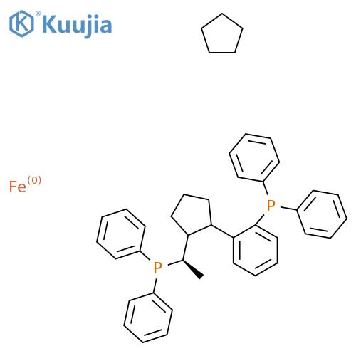 cyclopentane;[2-[2-[(1R)-1-diphenylphosphanylethyl]cyclopentyl]phenyl]-diphenylphosphane;iron structure