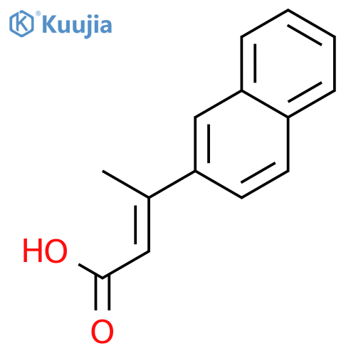 (2E)-3-(2-Naphthalenyl)-2-butenoic Acid structure