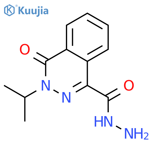 4-oxo-3-(propan-2-yl)-3,4-dihydrophthalazine-1-carbohydrazide structure