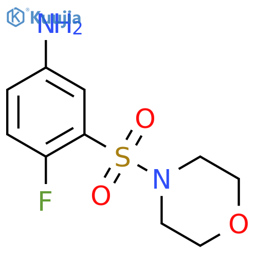 4-fluoro-3-(morpholine-4-sulfonyl)aniline structure