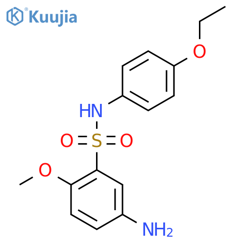 5-amino-N-(4-ethoxyphenyl)-2-methoxybenzene-1-sulfonamide structure
