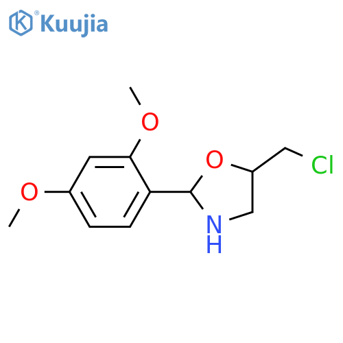 5-Chloromethyl-2-(2,4-dimethoxy-phenyl)-oxazolidine structure