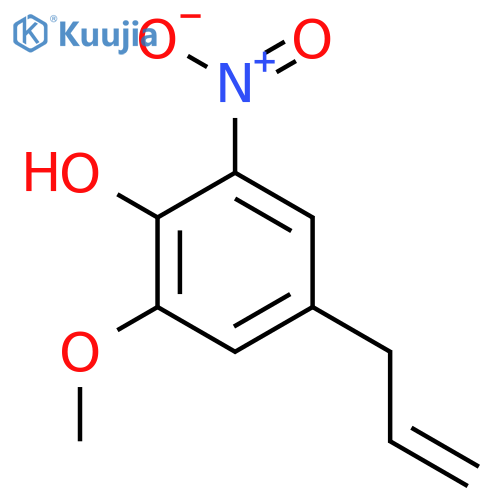 Phenol, 2-methoxy-6-nitro-4-(2-propenyl)- structure