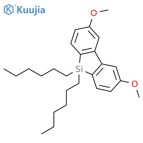 9H-9-Silafluorene, 9,9-dihexyl-3,6-dimethoxy- structure