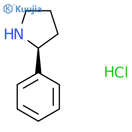 (2S)-2-phenylpyrrolidine hydrochloride structure