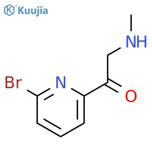 1-(6-bromopyridin-2-yl)-2-(methylamino)ethan-1-one structure