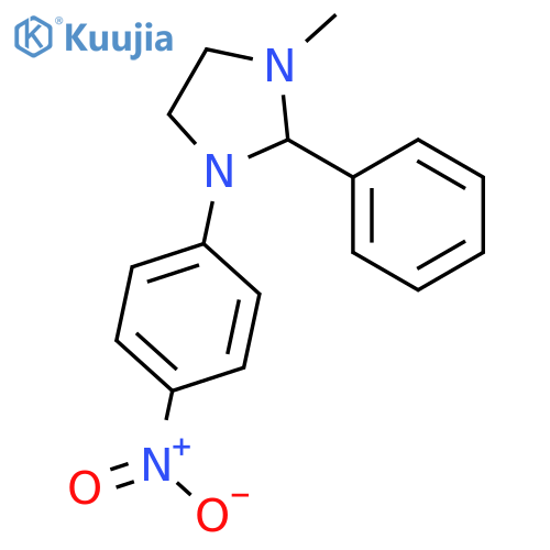 IMIDAZOLIDINE, 1-METHYL-3-(4-NITROPHENYL)-2-PHENYL- structure