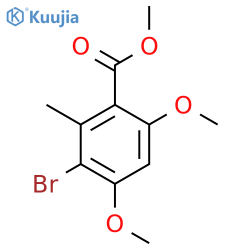 BENZOIC ACID, 3-BROMO-4,6-DIMETHOXY-2-METHYL-, METHYL ESTER structure