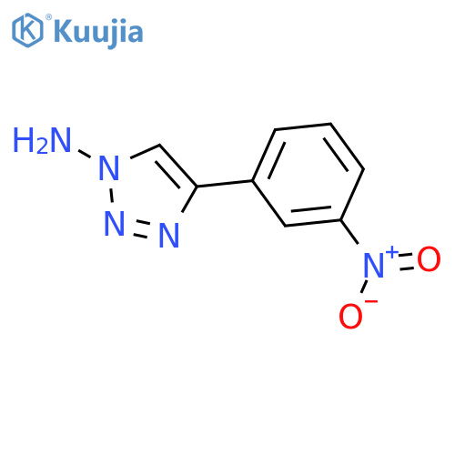 1H-1,2,3-TRIAZOL-1-AMINE, 4-(3-NITROPHENYL)- structure