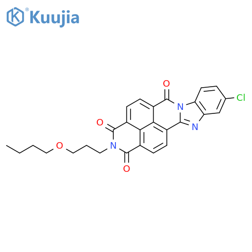 2-(3-butoxypropyl)-9(or 10)-chlorobenzimidazo[2,1-b]benzo[lmn][3,8]phenanthroline-1,3,6(2H)-trione structure