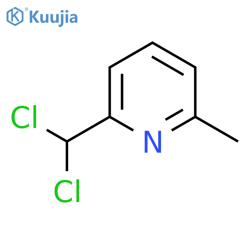 Pyridine, 2-(dichloromethyl)-6-methyl- structure