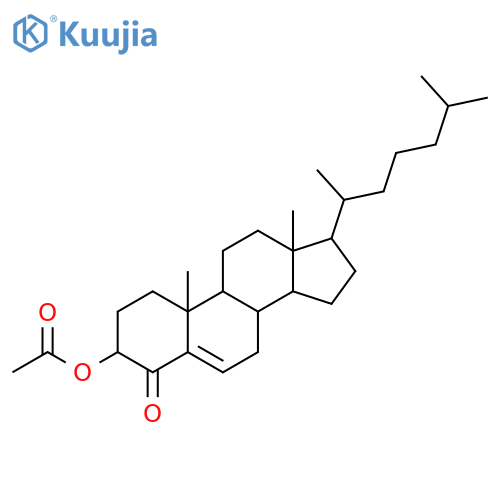 Cholest-5-en-4-one,3-(acetyloxy)-, (3b)- (9CI) structure