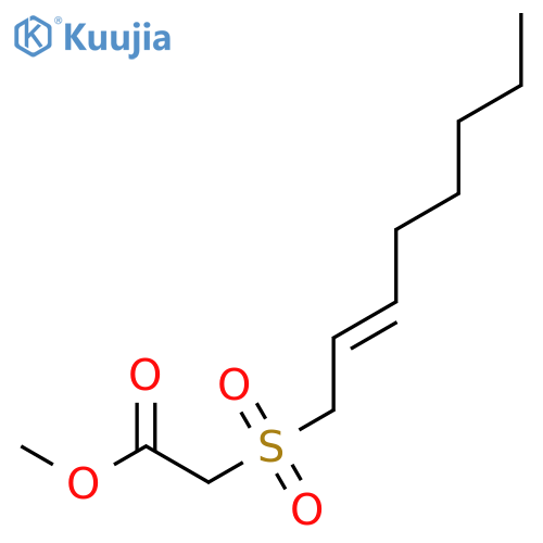 methyl 2-(oct-2-en-1-ylsulfonyl)acetate structure