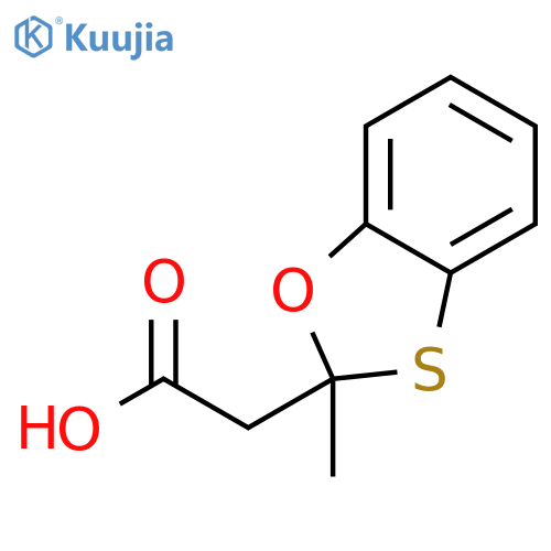 1,3-Benzoxathiole-2-acetic acid, 2-methyl- structure