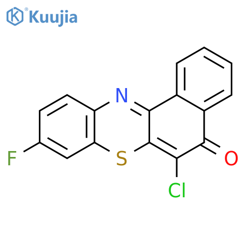 5H-Benzo[a]phenothiazin-5-one, 6-chloro-9-fluoro- structure