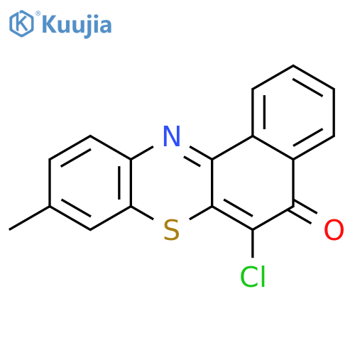 5H-Benzo[a]phenothiazin-5-one, 6-chloro-9-methyl- structure