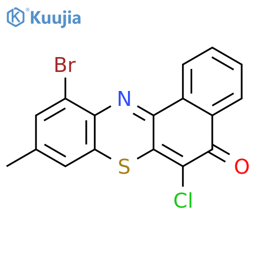 5H-Benzo[a]phenothiazin-5-one, 11-bromo-6-chloro-9-methyl- structure
