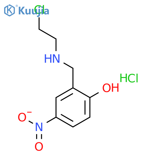 Phenol,2-[[(2-chloroethyl)amino]methyl]-4-nitro-, hydrochloride (1:1) structure