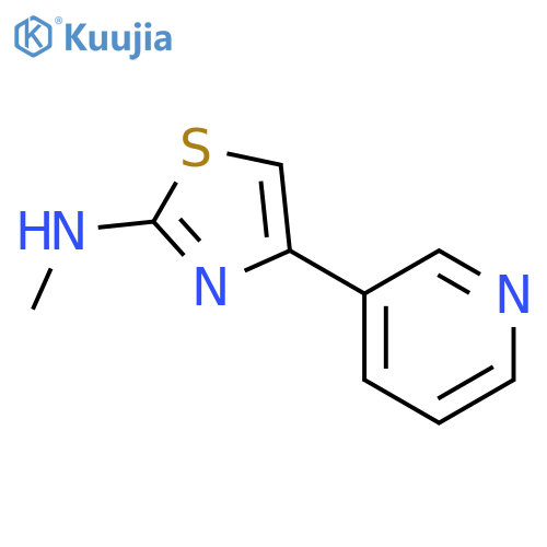 N-methyl-4-(pyridin-3-yl)-1,3-thiazol-2-amine structure