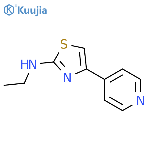2-Thiazolamine, N-ethyl-4-(4-pyridinyl)- structure