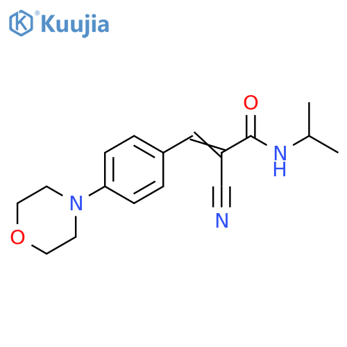 2-Cyano-N-(1-methylethyl)-3-[4-(4-morpholinyl)phenyl]-2-propenamide structure