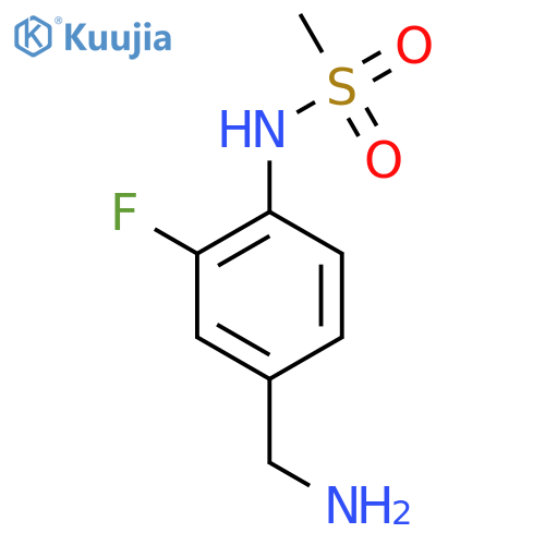 Methanesulfonamide, N-[4-(aminomethyl)-2-fluorophenyl]- structure
