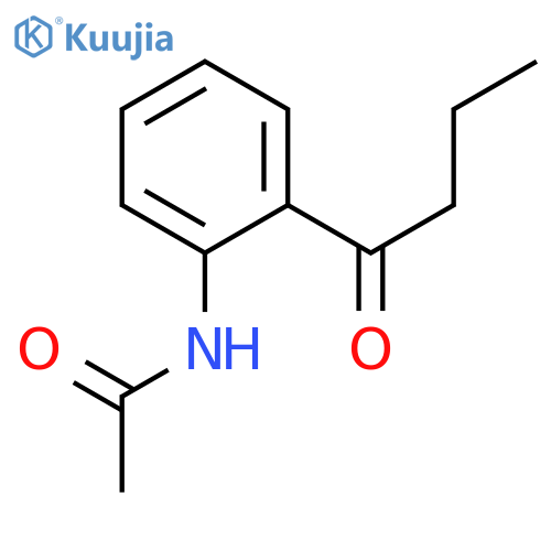 ACETAMIDE, N-[2-(1-OXOBUTYL)PHENYL]- structure