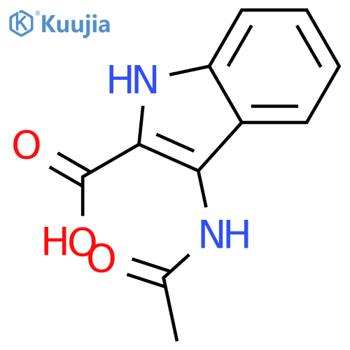 3-ACETYLAMINO-1H-INDOLE-2-CARBOXYLIC ACID structure