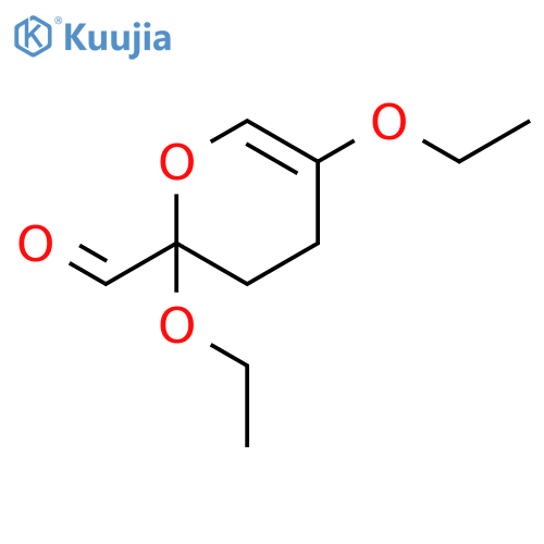2H-Pyran-2-carboxaldehyde, 2,5-diethoxy-3,4-dihydro- structure