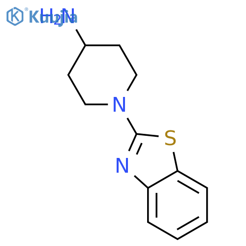 1-(1,3-benzothiazol-2-yl)piperidin-4-amine structure
