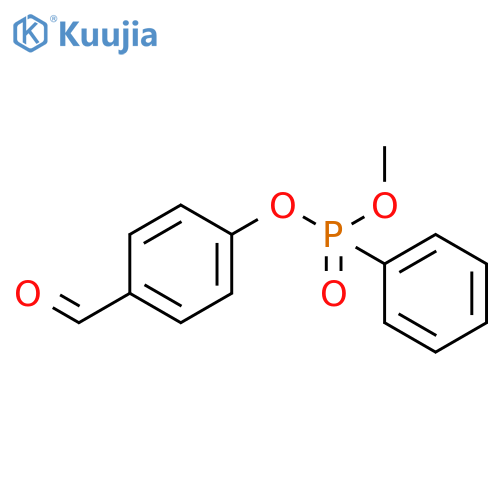 Phosphonic acid, phenyl-, 4-formylphenyl methyl ester structure